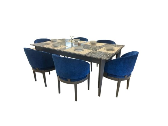 Granite top dining set (6 chair)